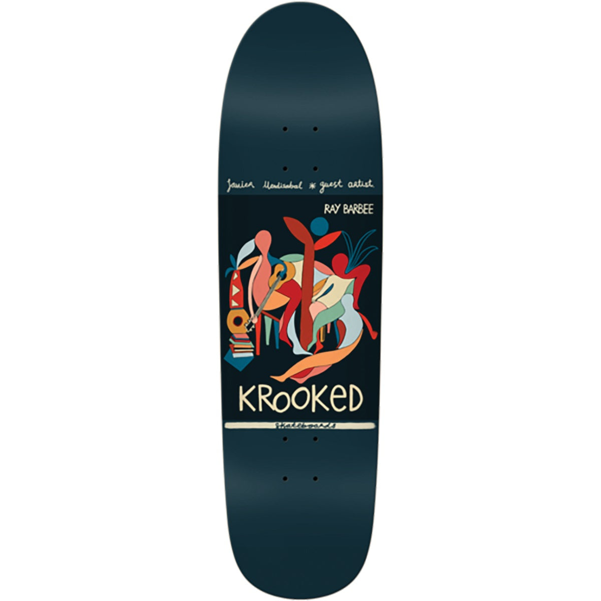 Krooked Barbee Little Postcards Skateboard Deck - 8.8″ - Bow Shock Marketplace