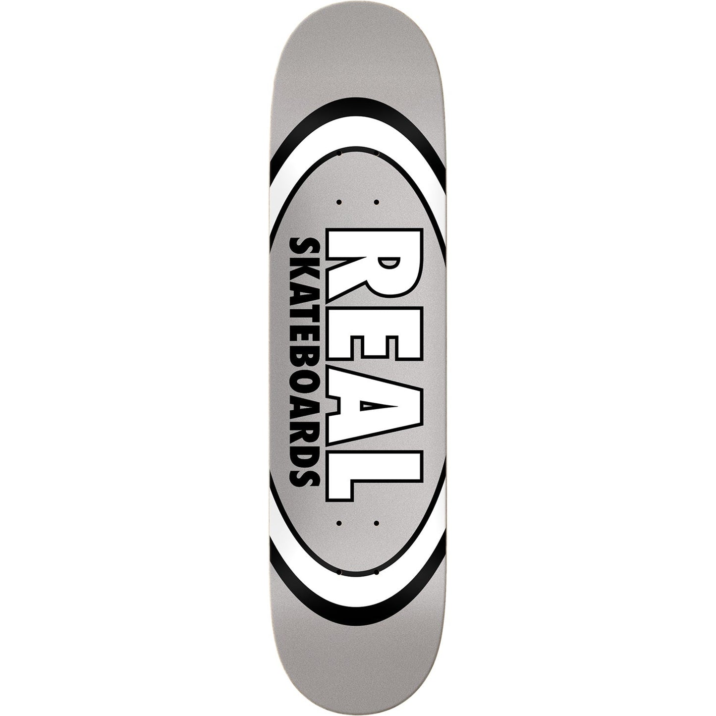 Real Classic Oval Skateboard Deck - 7.75″ Grey - Bow Shock Marketplace