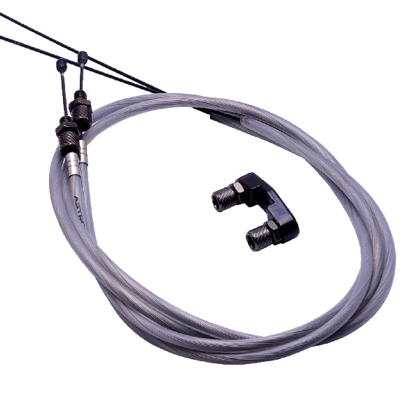Snafu Astroglide Dual Lower Cable (London Mod) - Clear/Silver - Bow Shock Marketplace