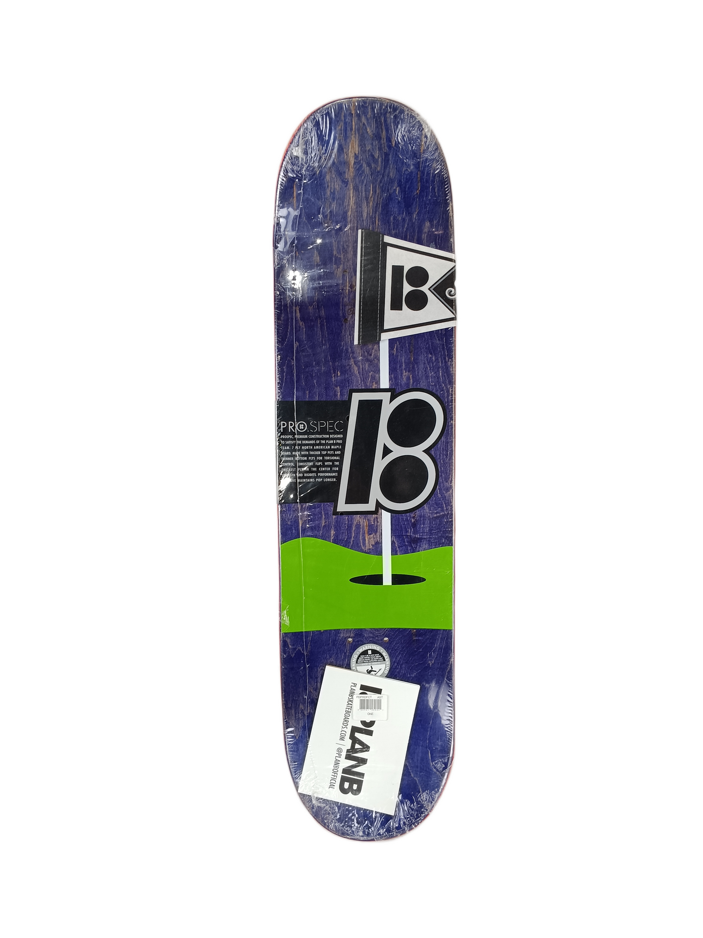 Plan B Felipe Gustavo Mini Golf Multi 8.0 Skateboard Deck Ripped Plastic