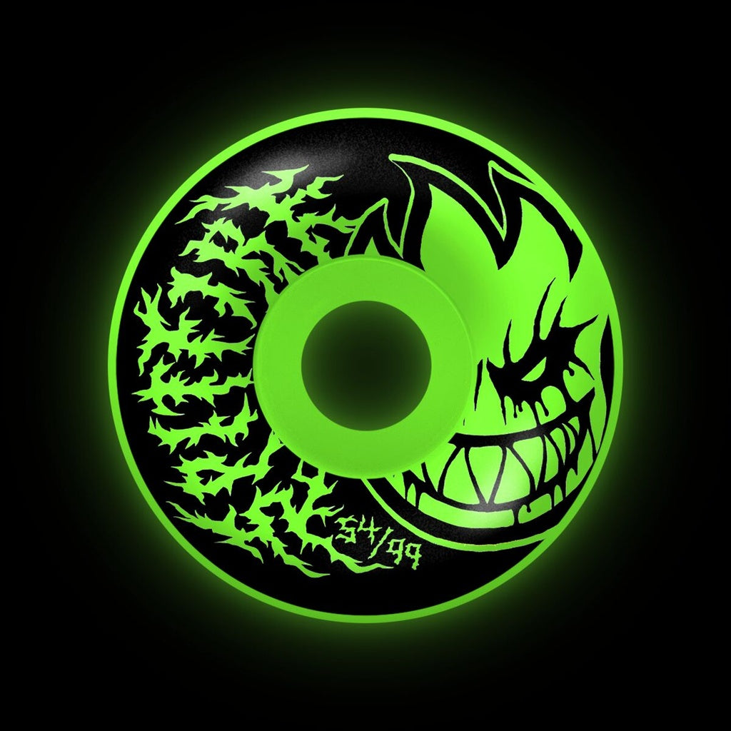 Spitfire F4 Deathmask II Radial Full 54mm 99A (Glow) Skateboard Wheels