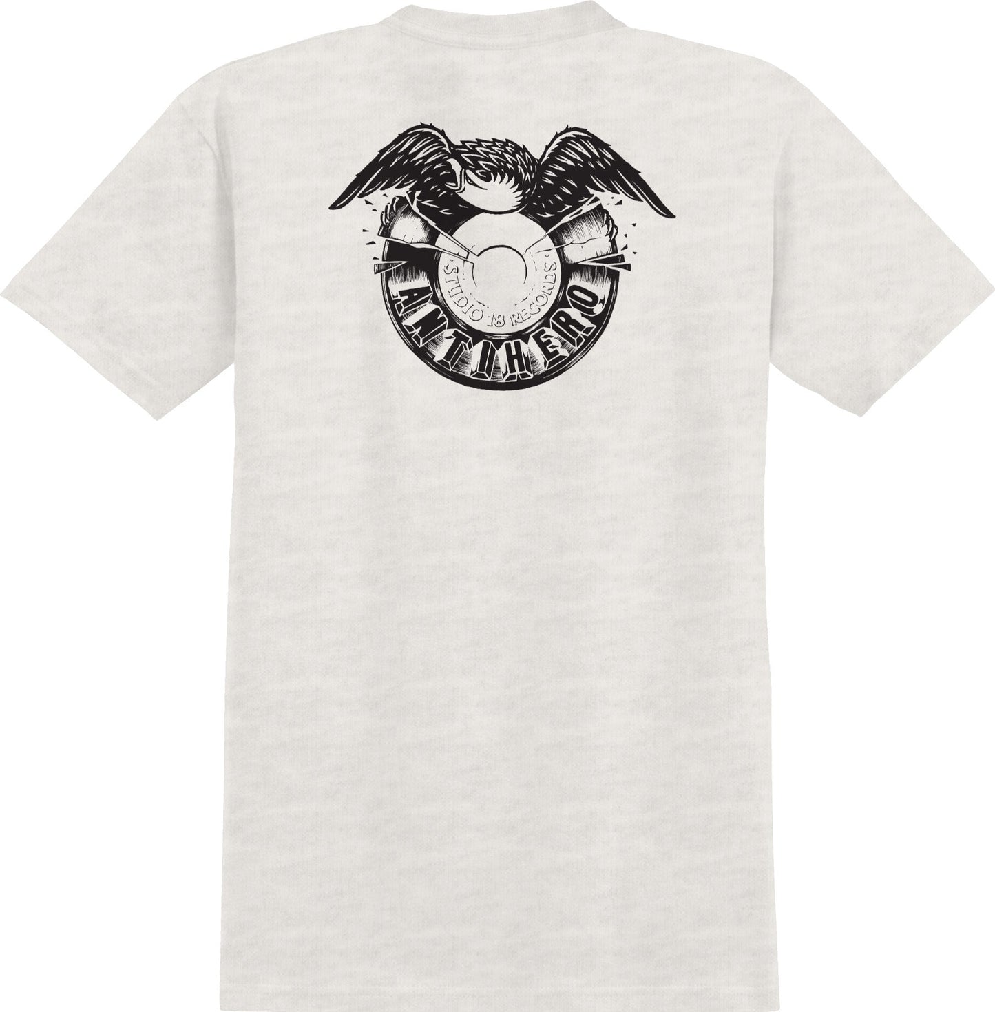 Antihero Studio 18 Ringspun Heather Bone W/ Black Prints S/s Shirt