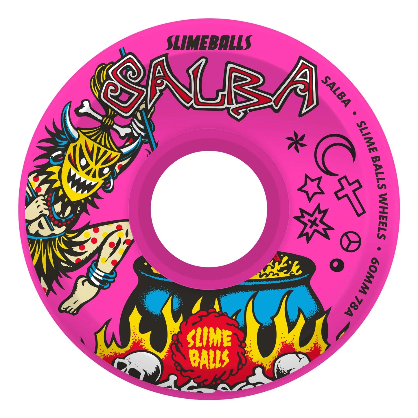Slime Balls Salba Witch Doctor Reissue OG Slime Pink 78a 60mm Skateboard Wheels