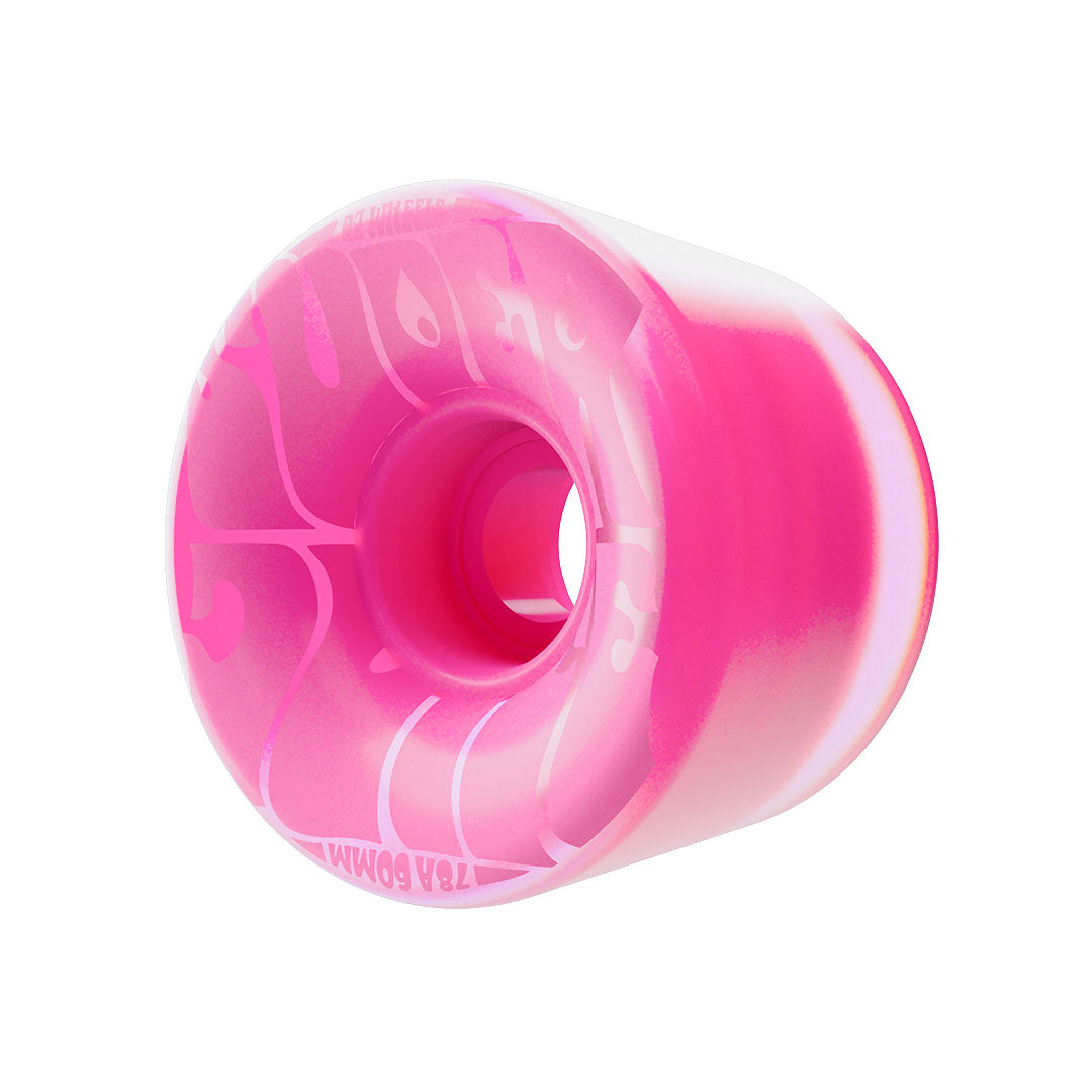 OJ Super Juice Transparent Bubble Gum Pink 60mm 78A Skateboard Wheels