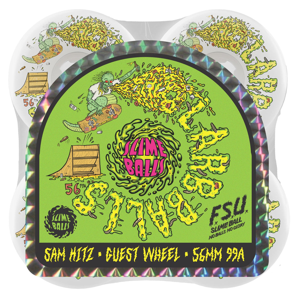 Slime Balls Sam Hitz Full Combo 56mm 99A Skateboard Wheels