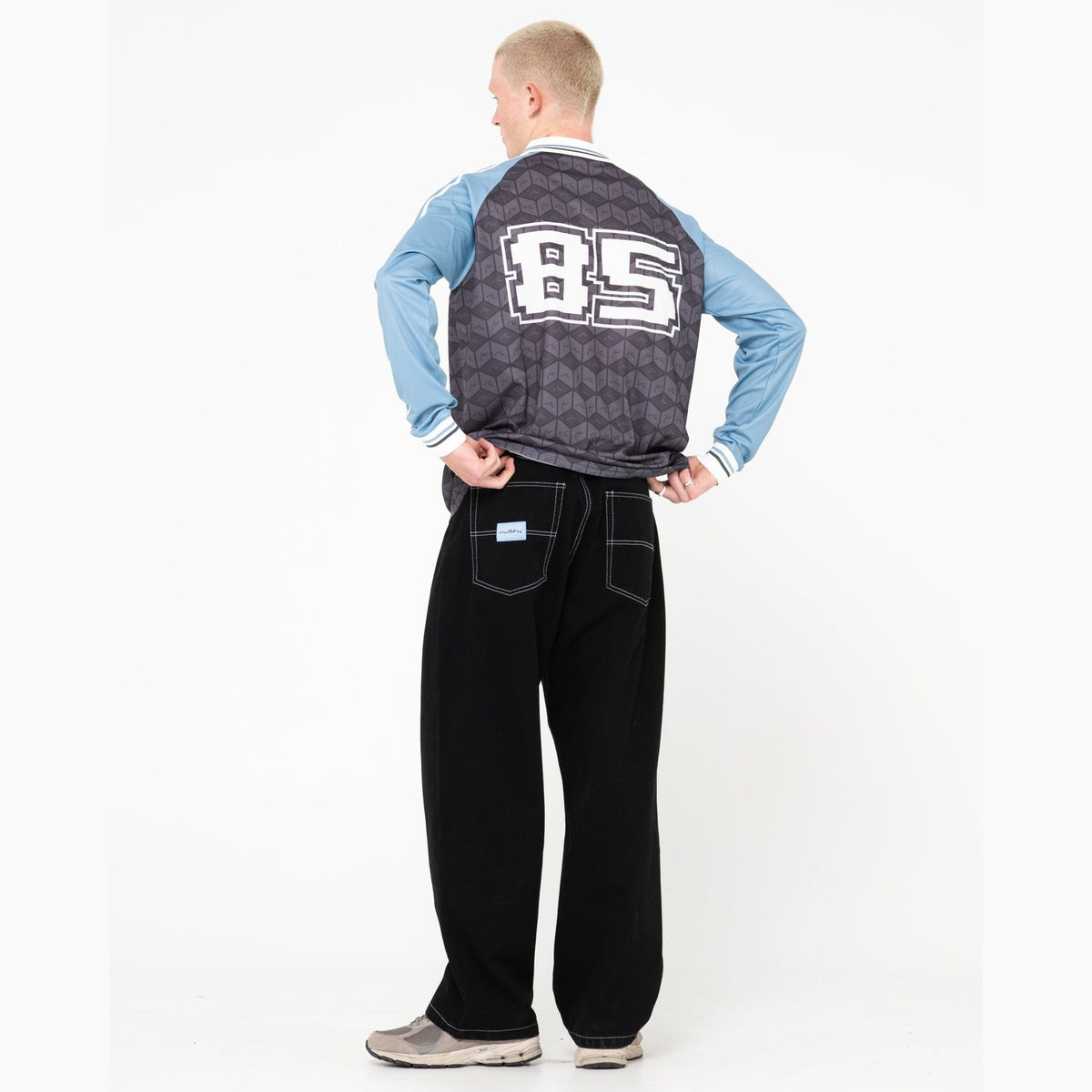 Rusty Escape Baggy Black Out Denim Jeans