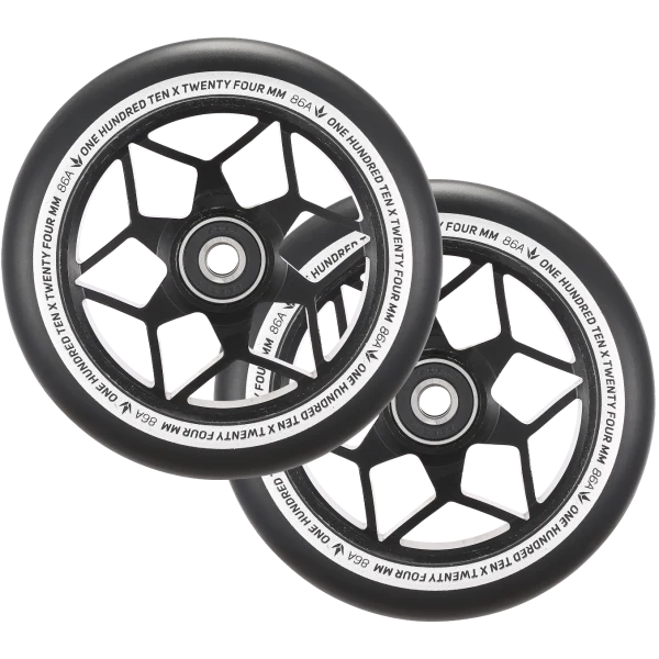 Envy - Diamond 110mm Wheels (Black)