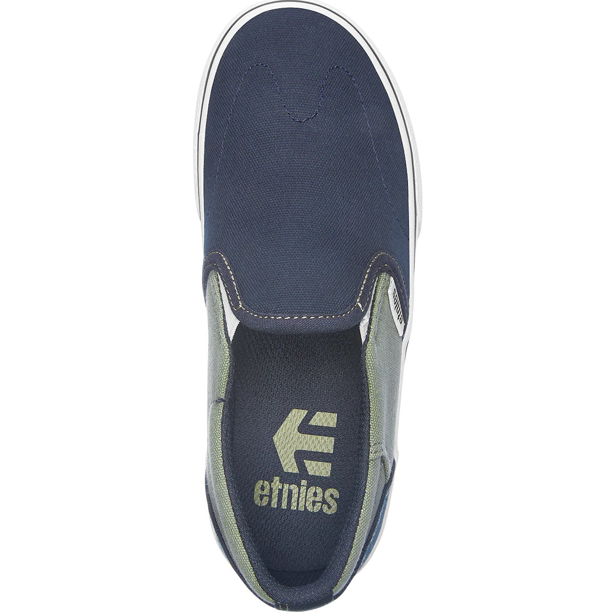 Etnies Shoes Marana Slip Kids - Blue/Green - Bow Shock Marketplace
