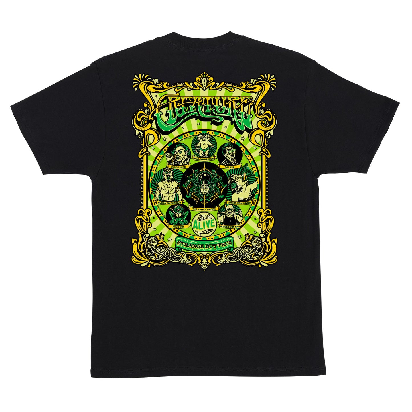 Creature Sideshow Black Heavyweight S/s Shirt