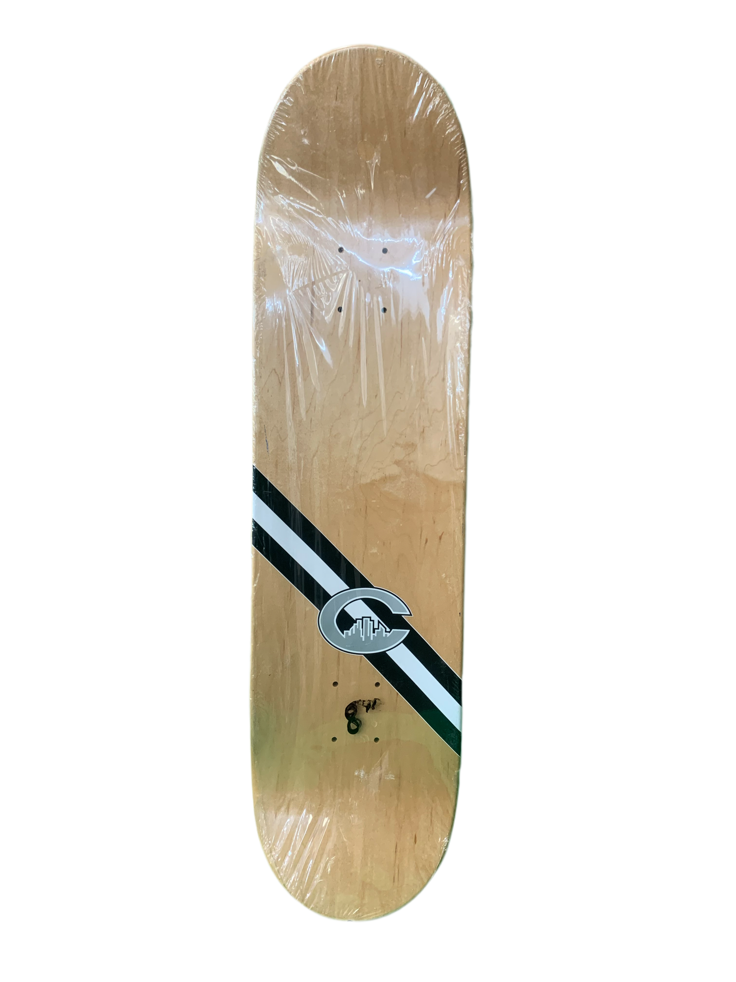City Logo Pattern Blue 8" Classic Skateboard Deck