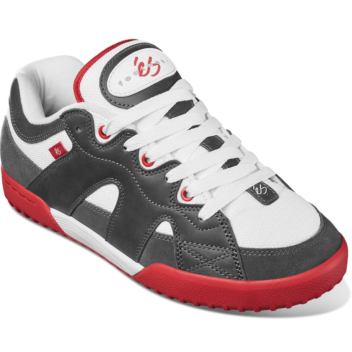 éS Shoes One Nine 7 - Grey/White/Red - Bow Shock Marketplace