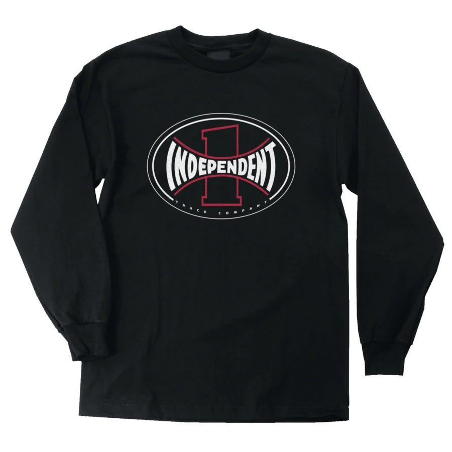Independent ITC Span Long Sleeve Mens T-Shirt - Black - Bow Shock Marketplace