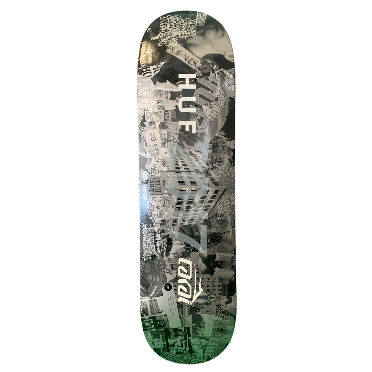 HUF x Lakai 2017 Collage Signed 8.4" Classic Skateboard Deck