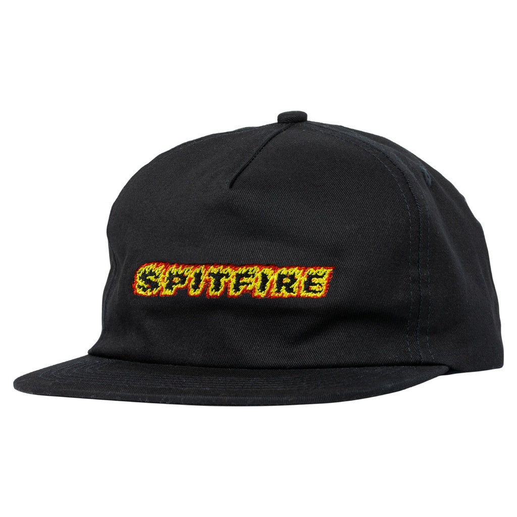 Spitfire Flames Script Snapback Hat