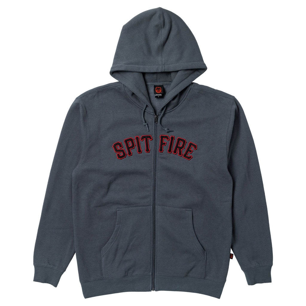 Spitfire Spitball Solid Charcoal Zip Up Hoodie