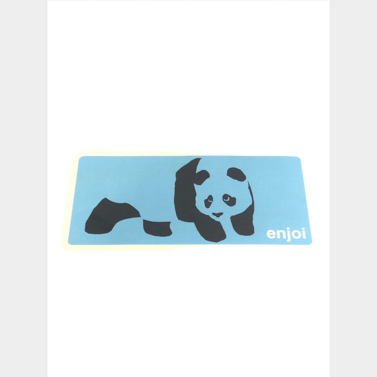 Enjoi Skateboards Panda Clear Blue Black 12.5" x 6" (Large) Sticker