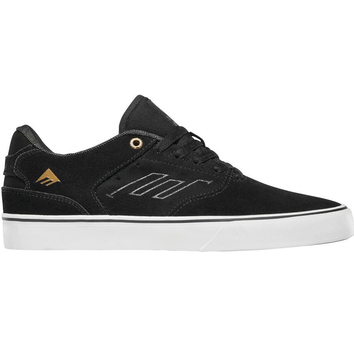 Emerica Shoes Low Vulc - Black/Gold/White - Bow Shock Marketplace