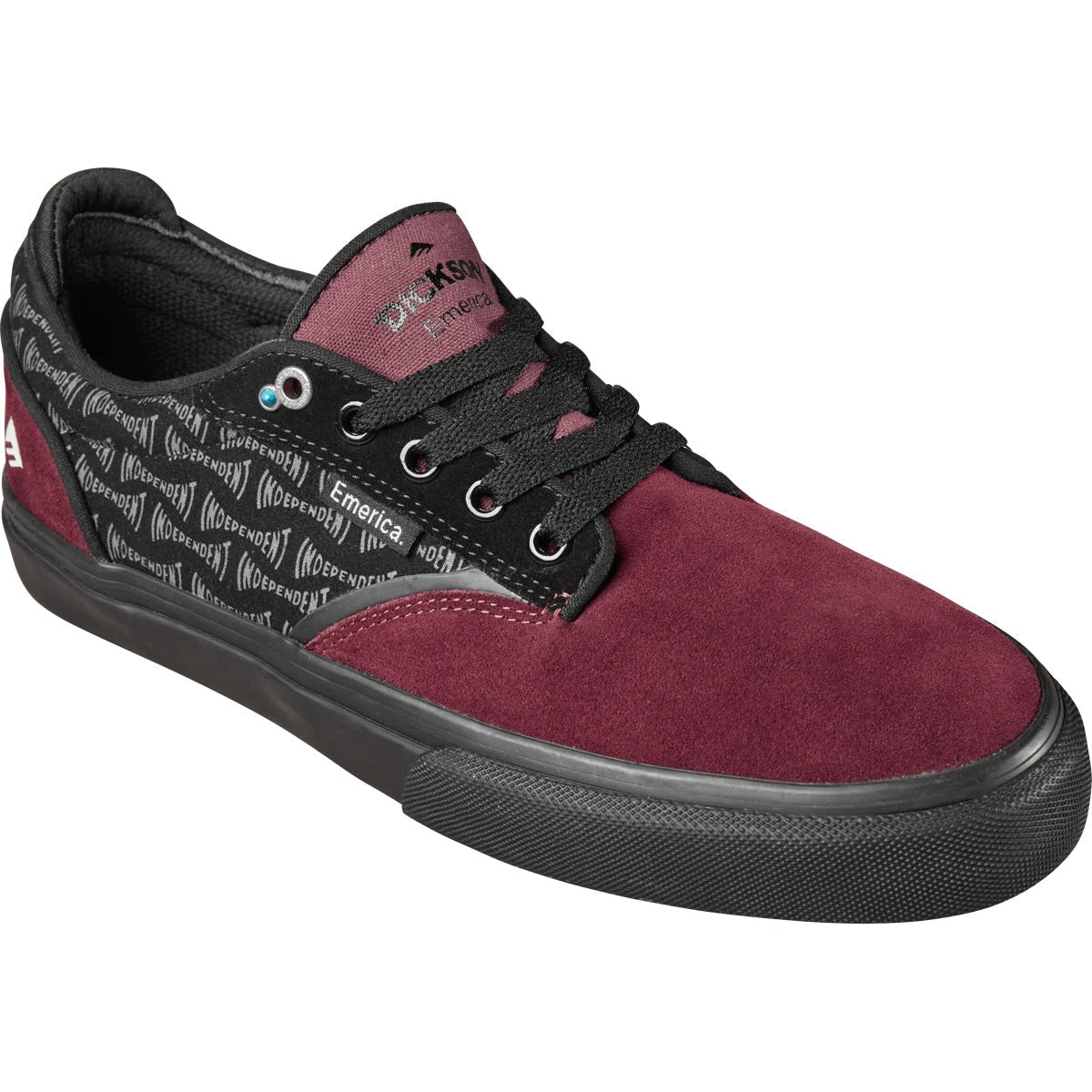 Emerica Shoes Dickson X Independent - Red/Black - Bow Shock Marketplace
