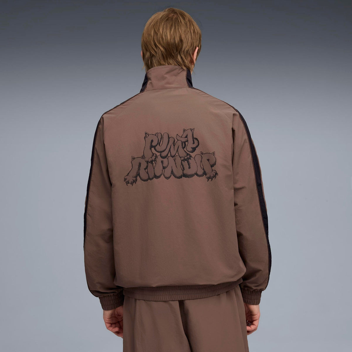 PUMA X RIPNDIP T7 Oversized Track Jacket (Flat Bronze)