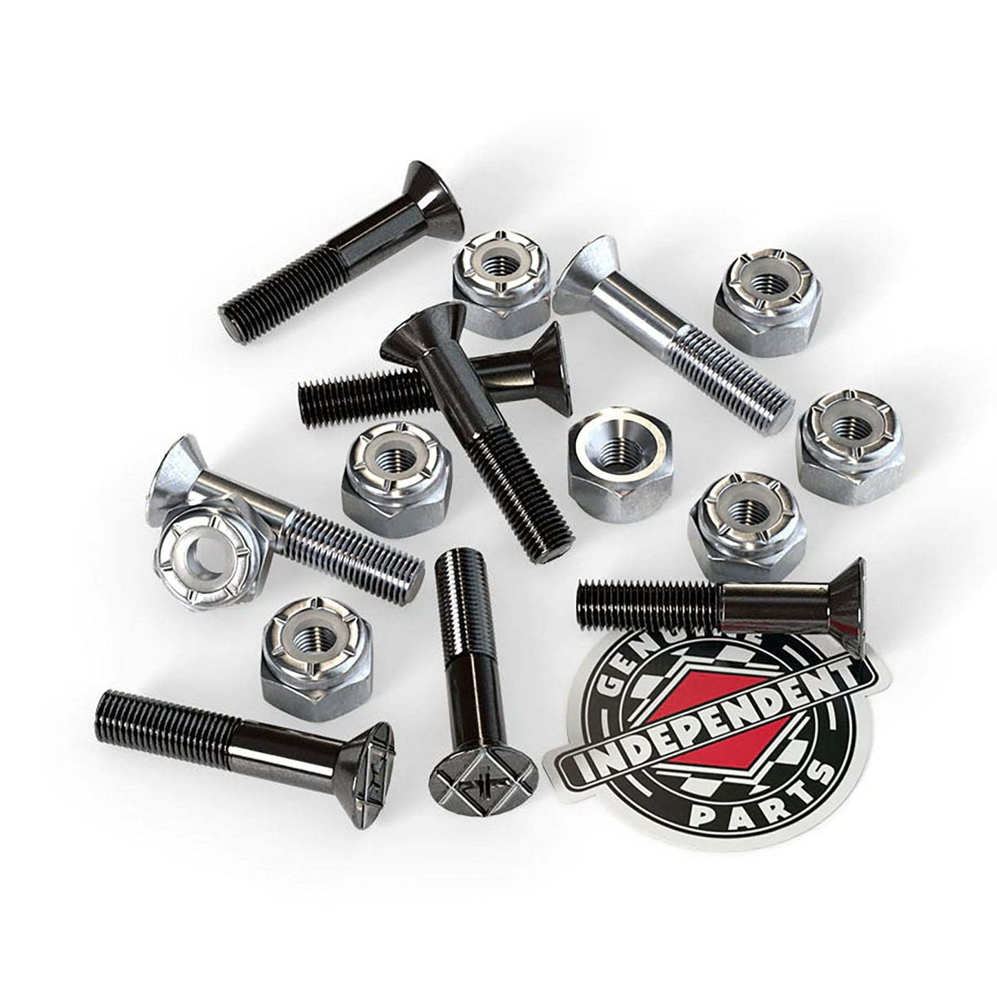 Independent Truck Co. Genuine Parts 7/8 Black/Silver Phillips Skateboard Mounting Hardware - Bow Shock Marketplace