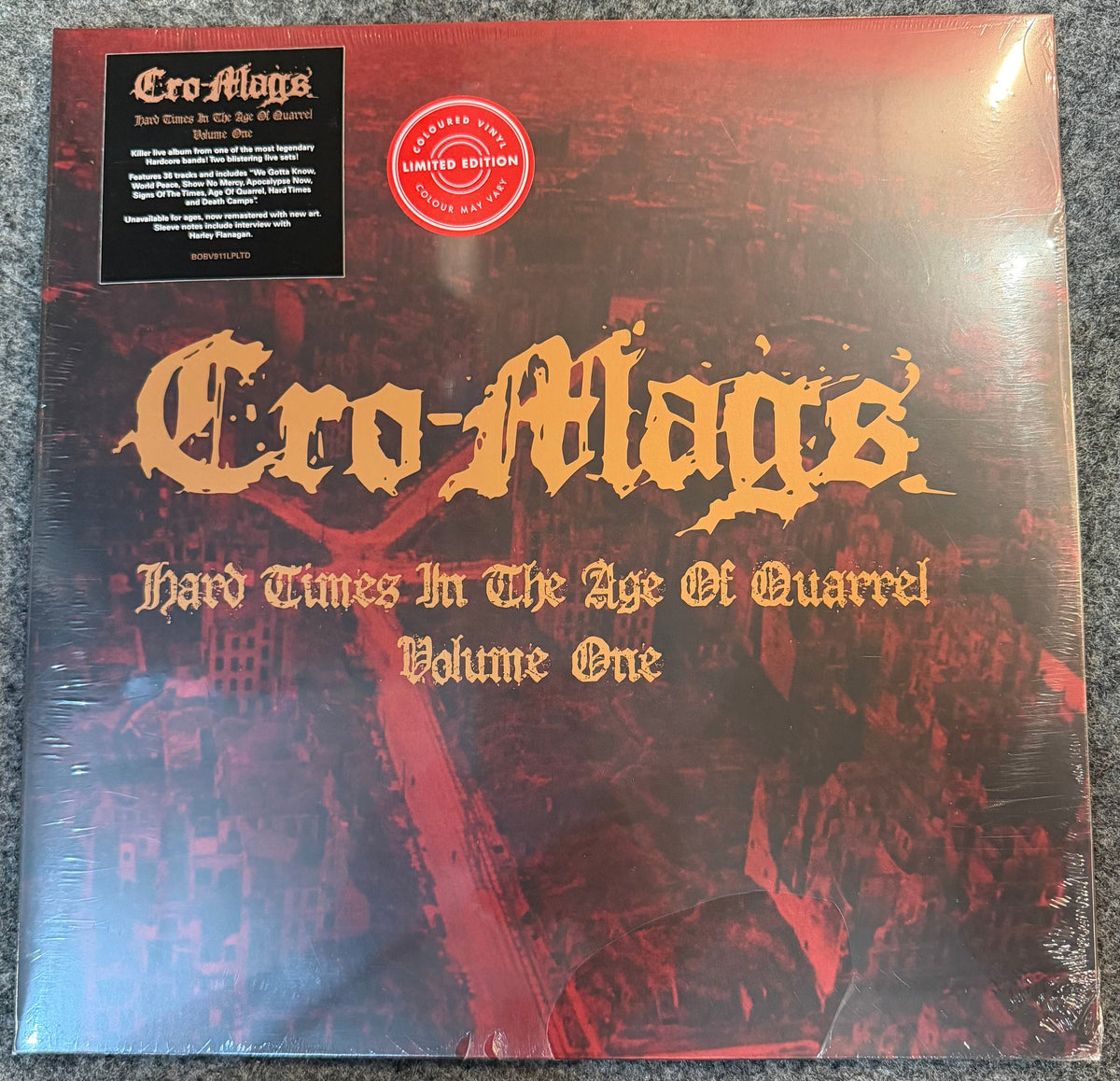 Cro-Mags - Hard Times In The Age Of Quarrel Vol 1 Vinyl LP Record