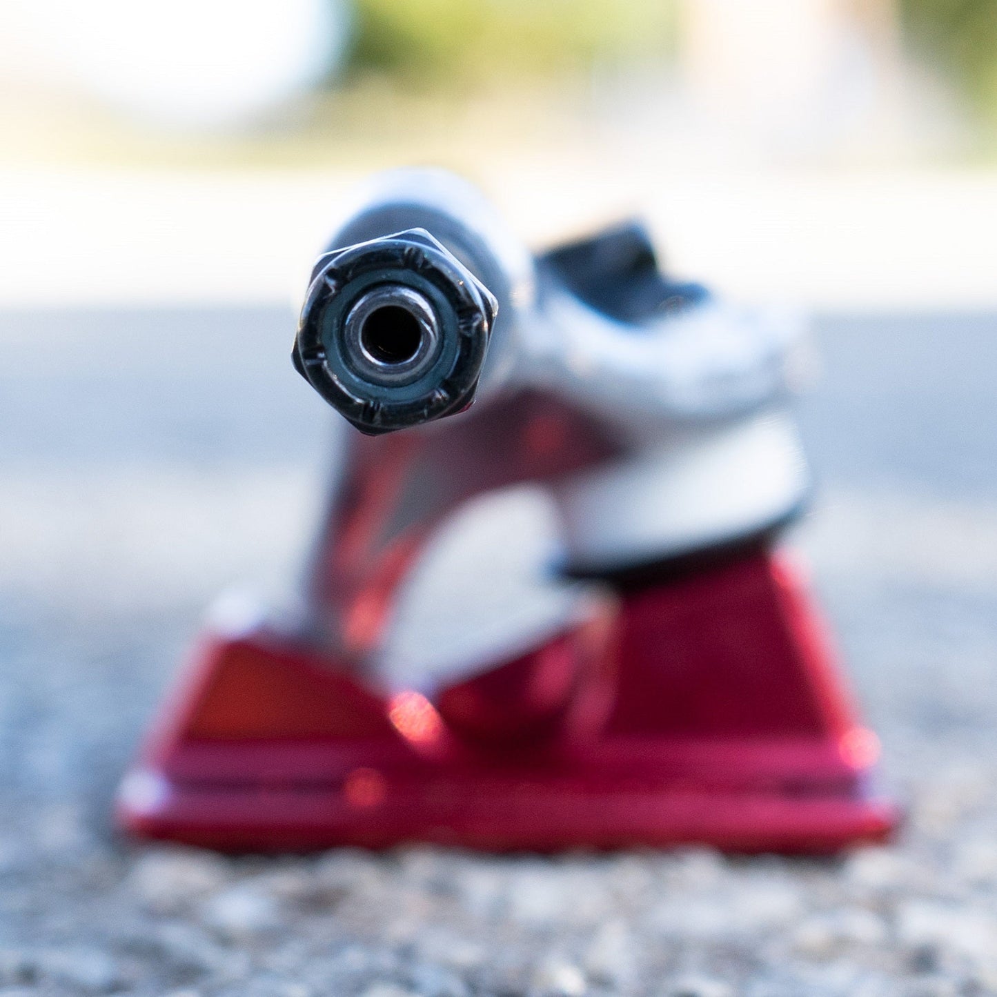 Independent Forged Hollow BTG Summit Silver Ano Red Skateboard Trucks - Bow Shock Marketplace