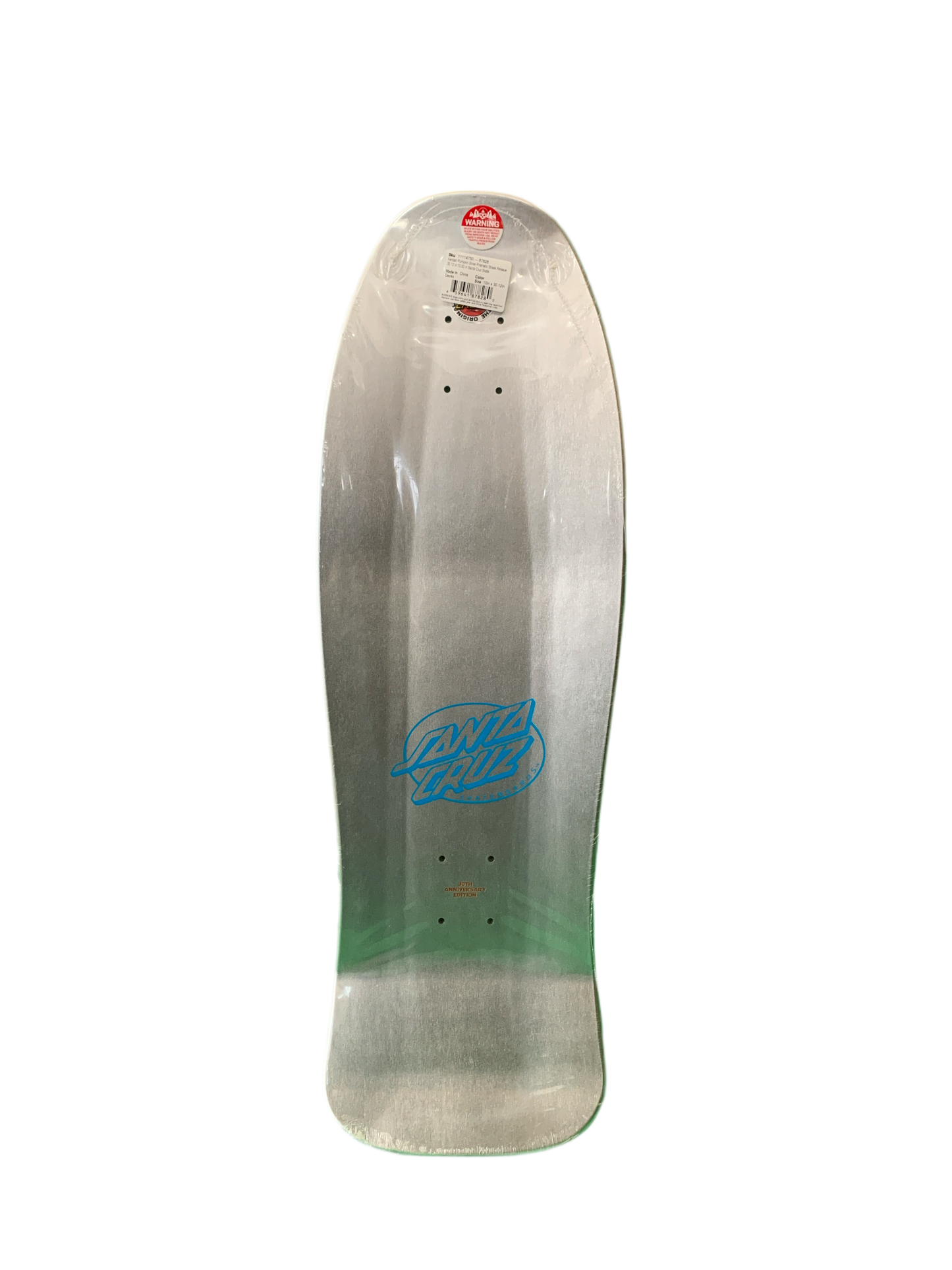 Santa Cruz Kendall Pumpkin Prismatic Streak 10" Reissue Classic Skateboard Deck