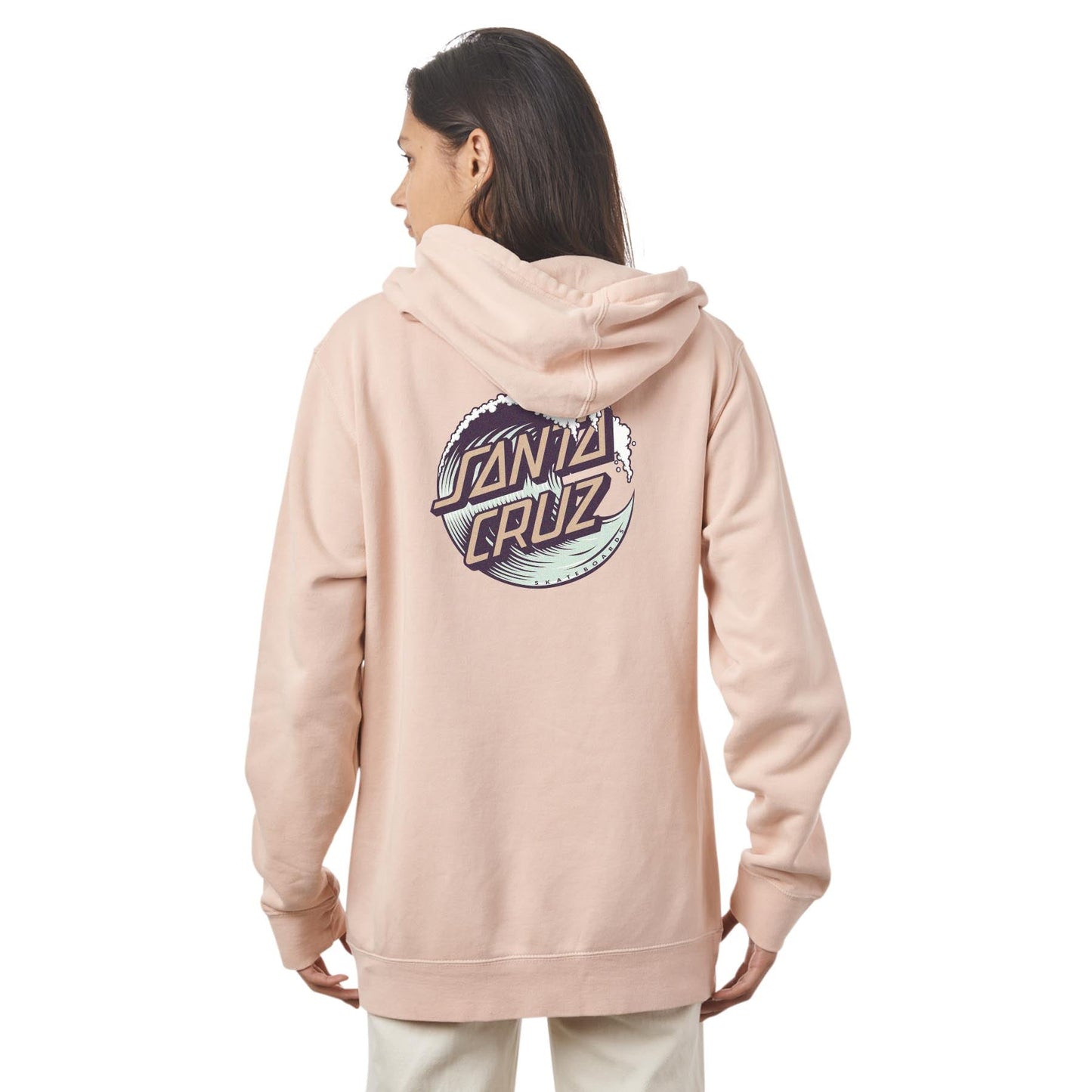 Santa Cruz Wave Dot P/O Womens Hooded Sweatshirt - Bow Shock Marketplace