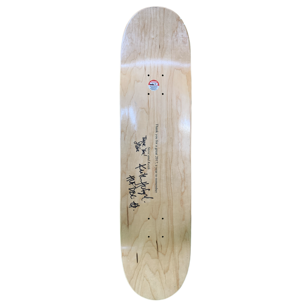 HUF x Lakai 2017 Collage Signed 8.4" Classic Skateboard Deck