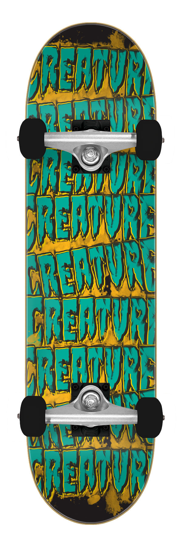 Creature Logo Spill Mini Skateboard Complete - 7.75″ - Bow Shock Marketplace