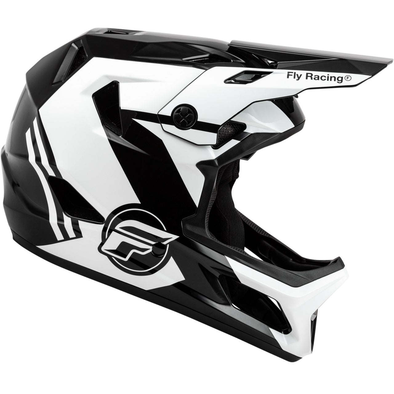 Fly Racing Rayce (2024) Full Face Helmet - Black/White/Grey - Bow Shock Marketplace