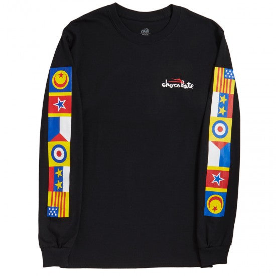 Lakai Chocolate Flags Long Sleeve Tee - Black - Bow Shock Marketplace