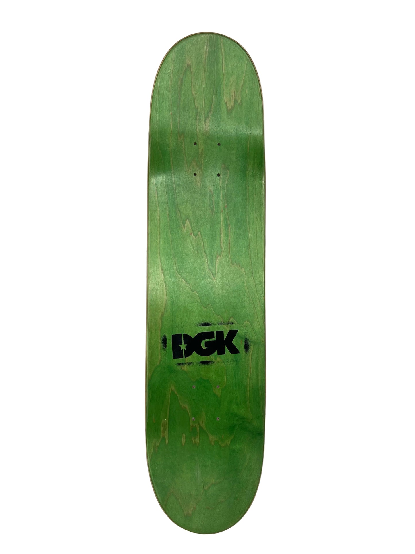 DGK John Shanahan Keep It Low Hockey Mask Multi Size 8.06" Vintage NOS Deck Scuffed Graphic