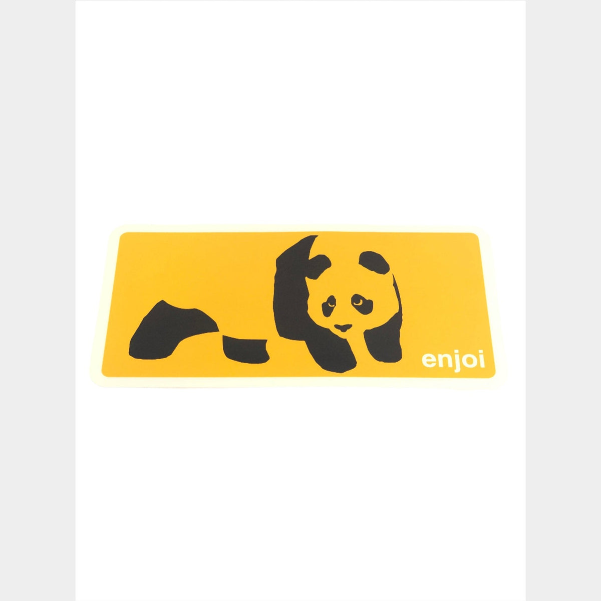 Enjoi Skateboards Panda Clear Orange Black 12.5" x 6" (Large) Sticker