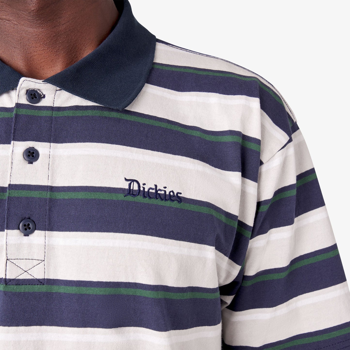 Dickies Skateboarding Guy Mariano Short Sleeve Polo Shirt - Guy Mariano Stripe - Bow Shock Marketplace