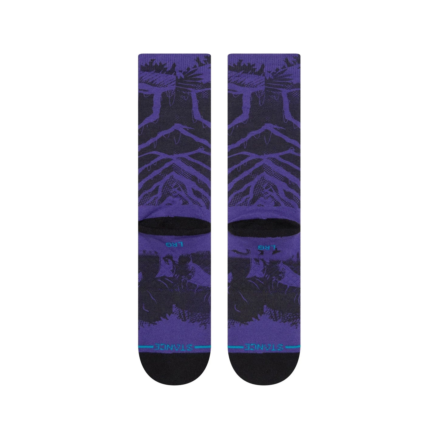 Stance Black Panther Yibambe Kids Crew Socks - Purple - Bow Shock Marketplace