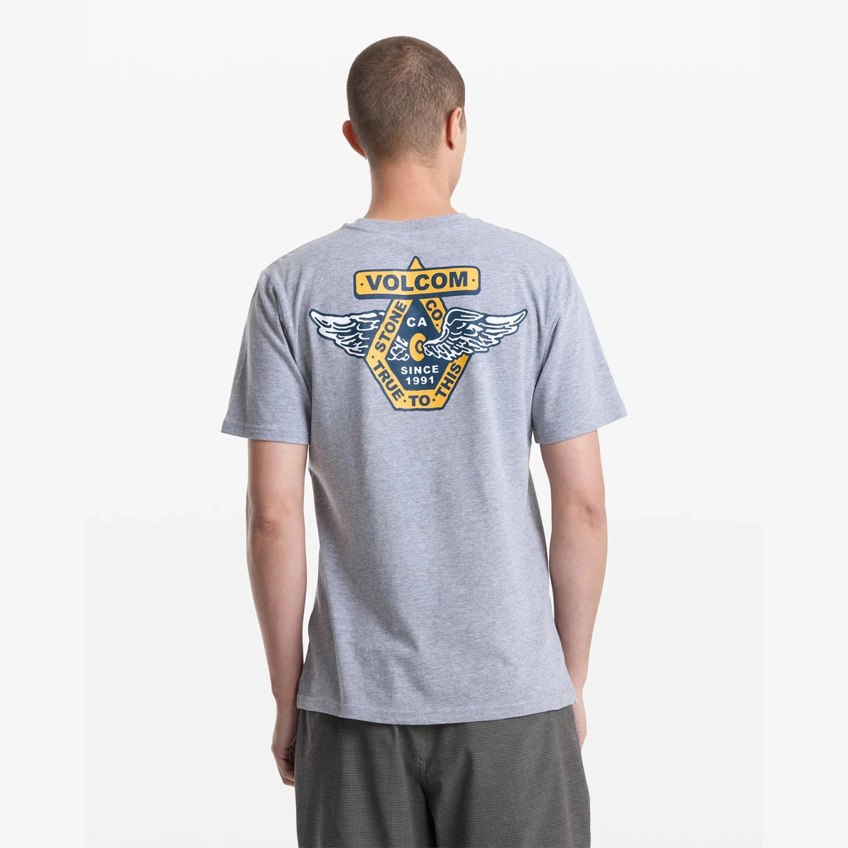 Volcom Free Wheel Heather Grey S/s Shirt
