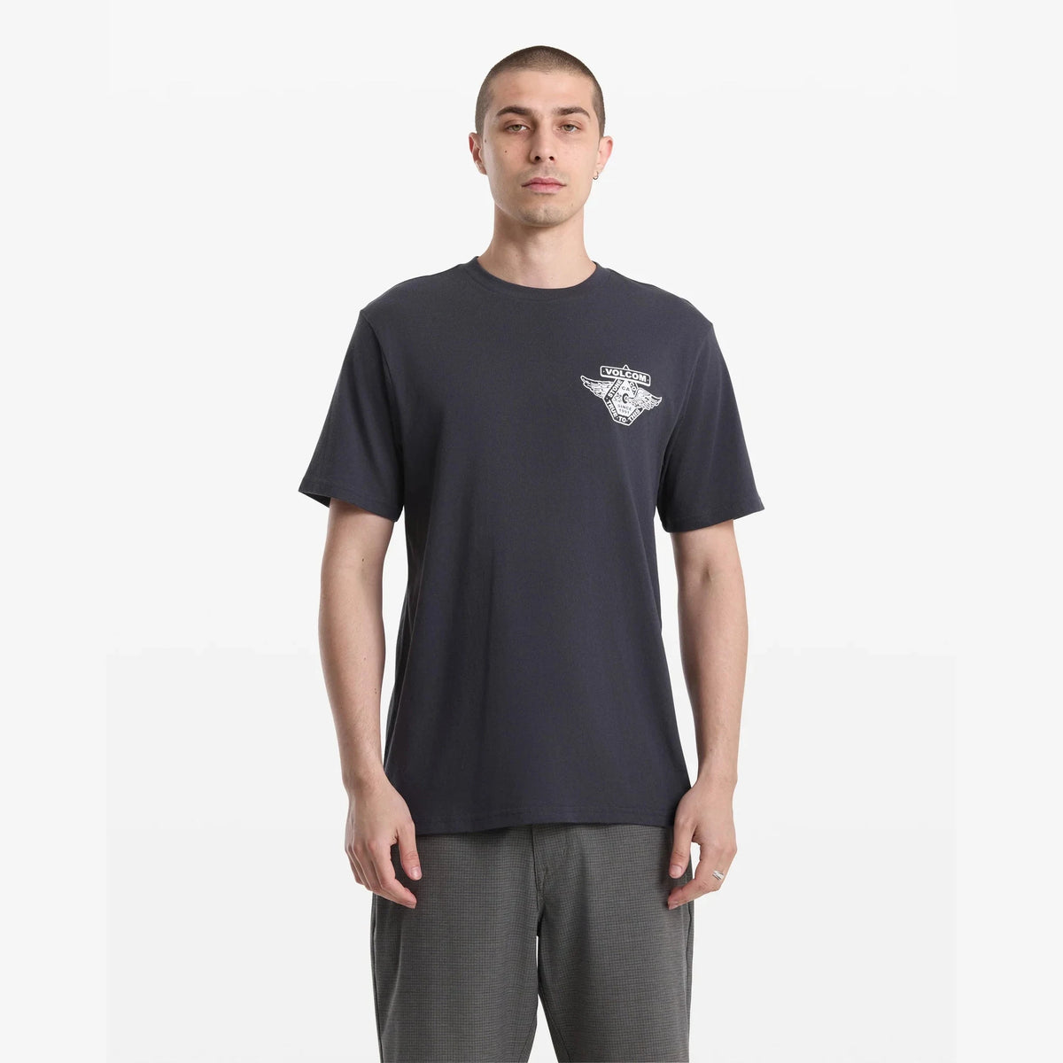Volcom Free Wheel Washed Black S/s Shirt