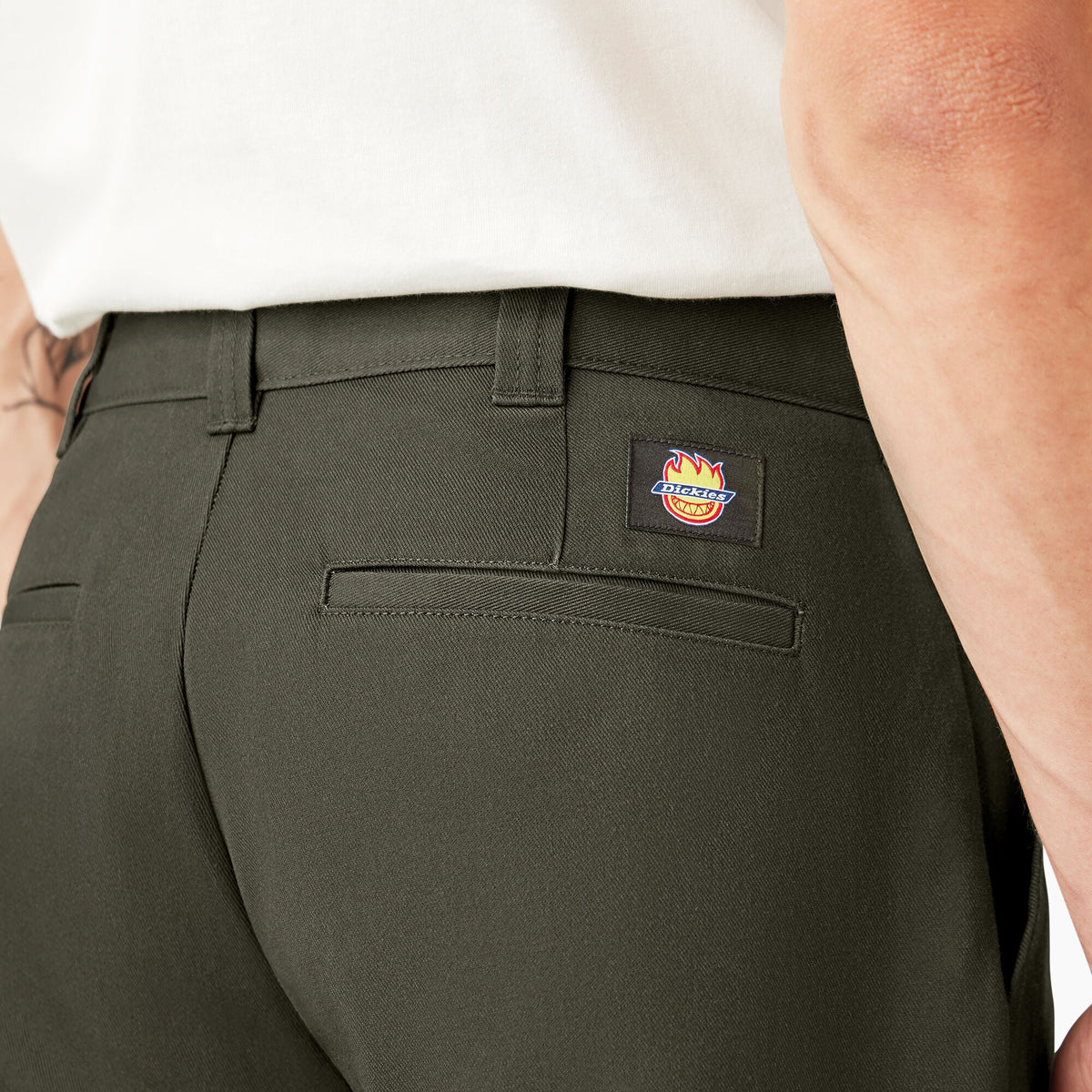 Dickies X Spitfire Twill Double Knee Pants - Olive Green - Bow Shock Marketplace