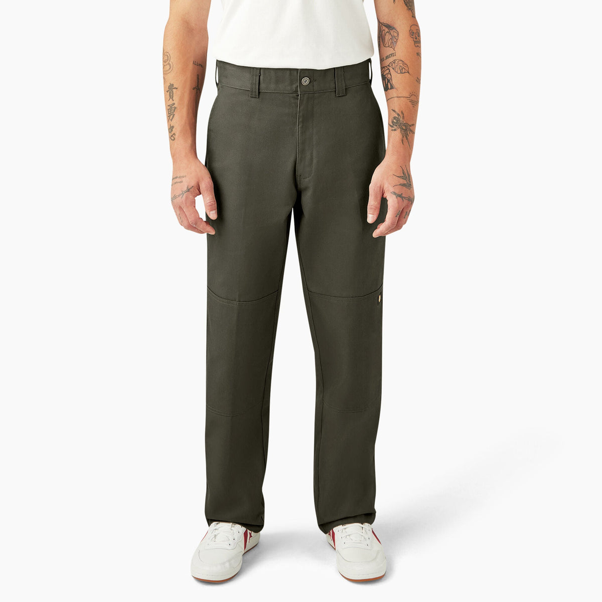 Dickies X Spitfire Twill Double Knee Pants - Olive Green - Bow Shock Marketplace