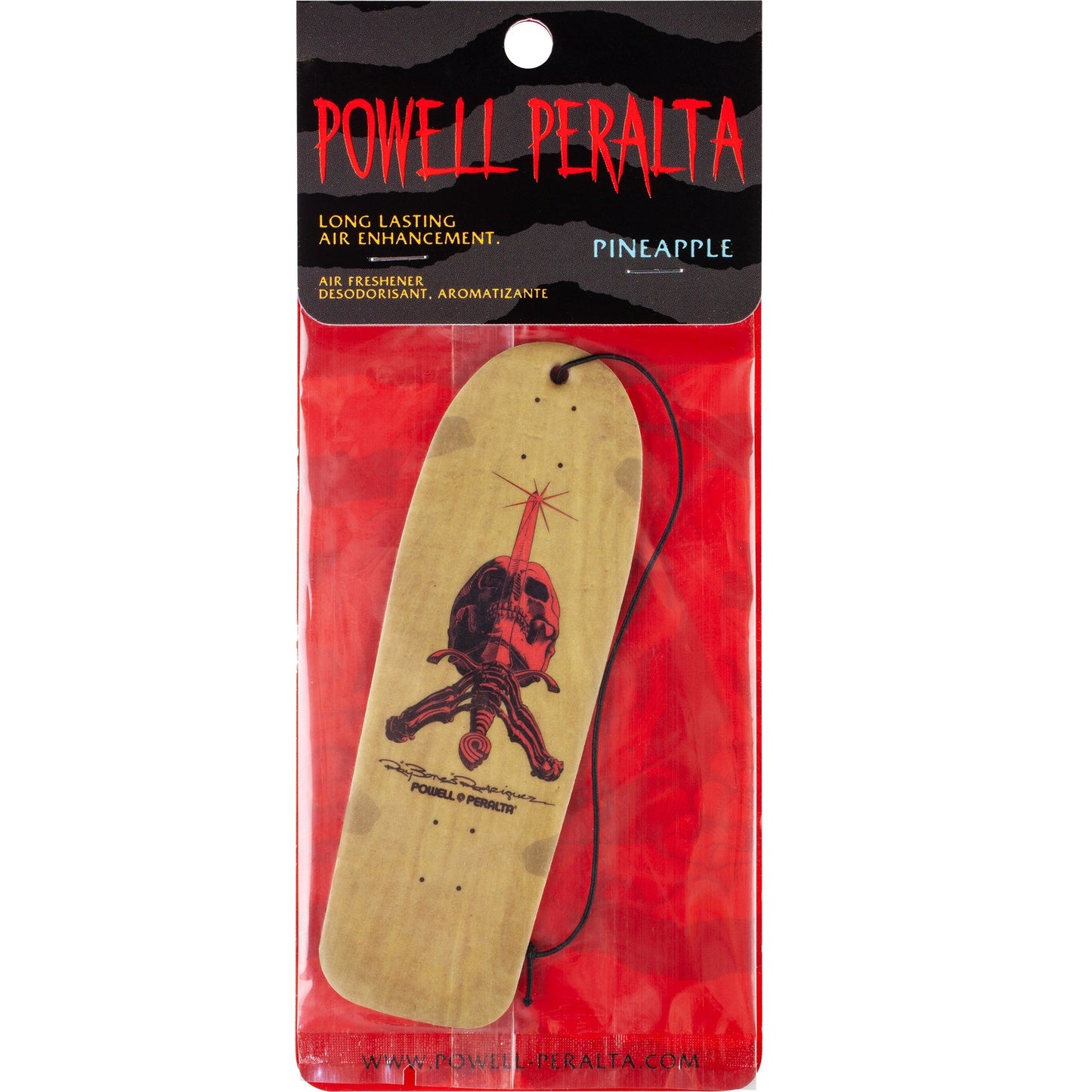 Powell Peralta OG Ray Rodriguez Skull and Sword Air Freshener - Pineapple Scent - Bow Shock Marketplace