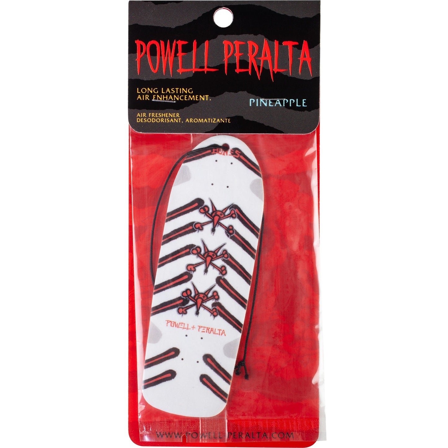 Powell Peralta Rat Bones White Air Freshener - Pineapple Scent - Bow Shock Marketplace