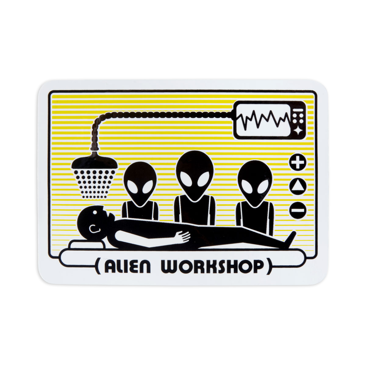 Alien Workshop Abduction Orange Sticker