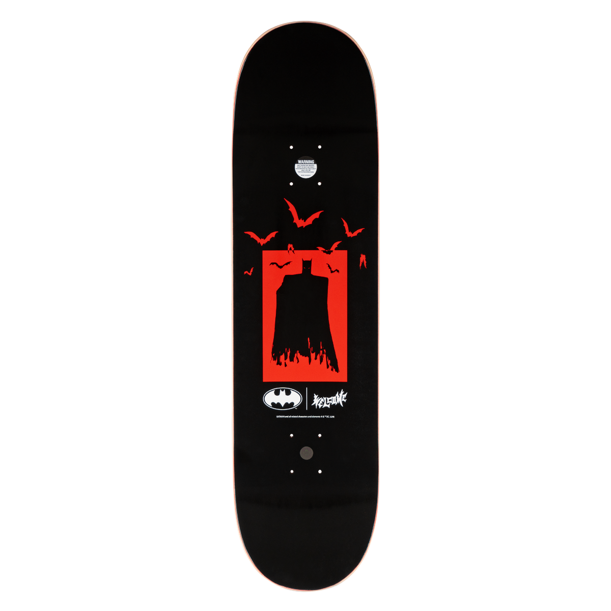 Welcome x Batman Bat Flames on Popsicle Deck - 8.5″ Black - Bow Shock Marketplace