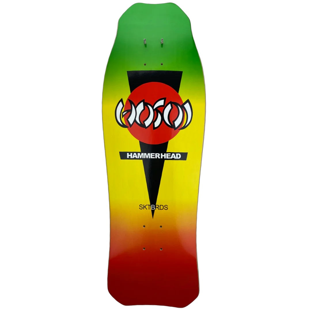 Hosoi Hammerhead Double Kick Deck - 10.25″ Rasta - Bow Shock Marketplace