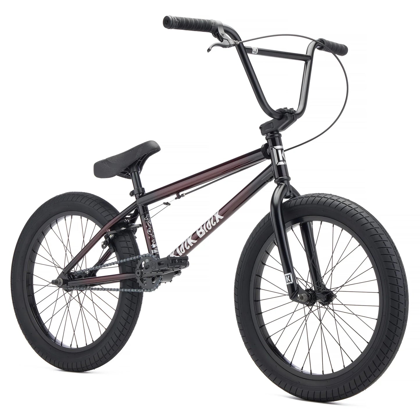 Kink 2027 Curb 20" Complete BMX Bike - Black Cherry