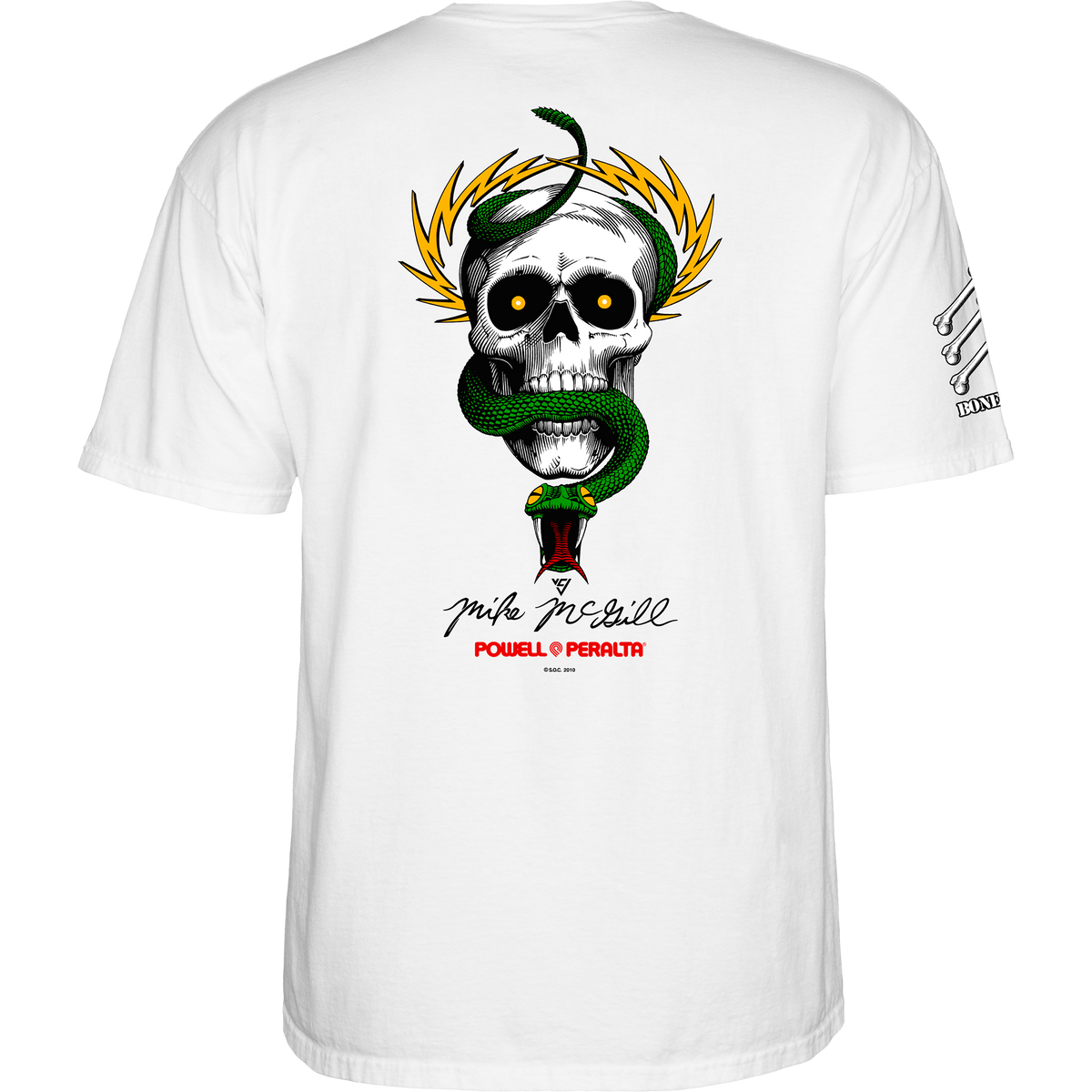 Bones Brigade Mike McGill S/S T-Shirt - White
