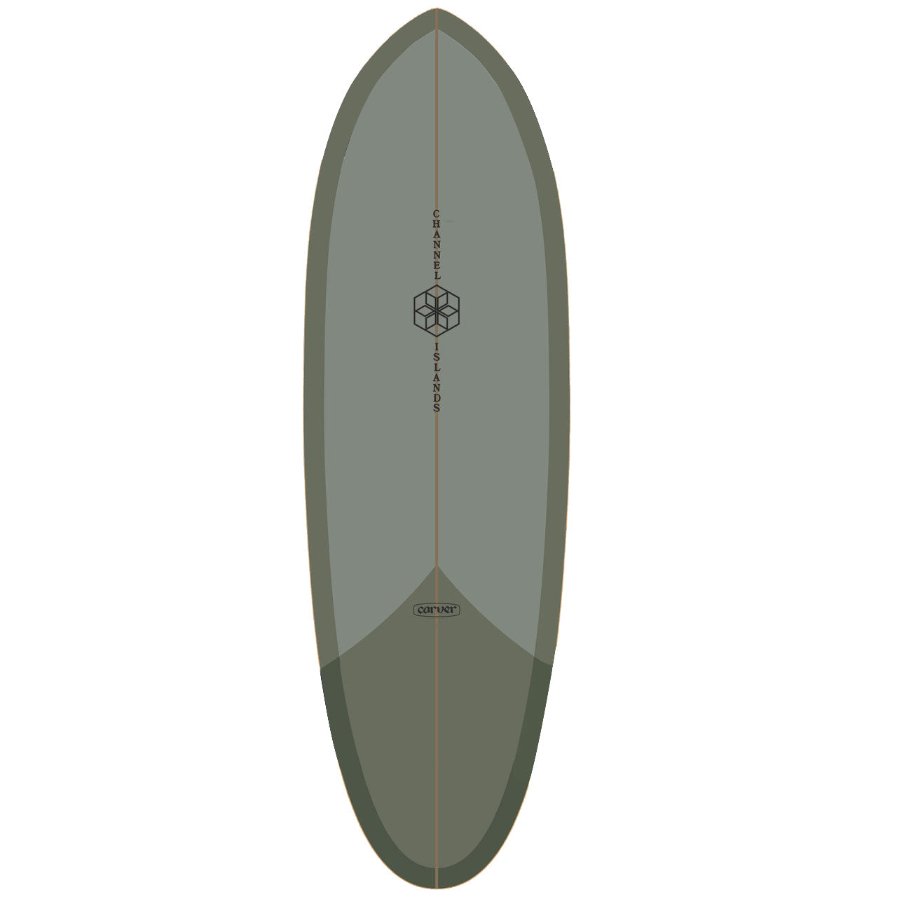 Carver x Channel Islands Mid Sage Surfskate Deck- 32.5" - Bow Shock Marketplace