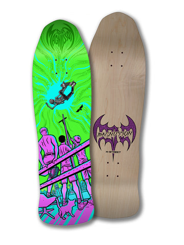 H-STREET MAGNUSSON "DEAD MAN FLYING" 9.5" SKATEBOARD DECK - Bow Shock Marketplace