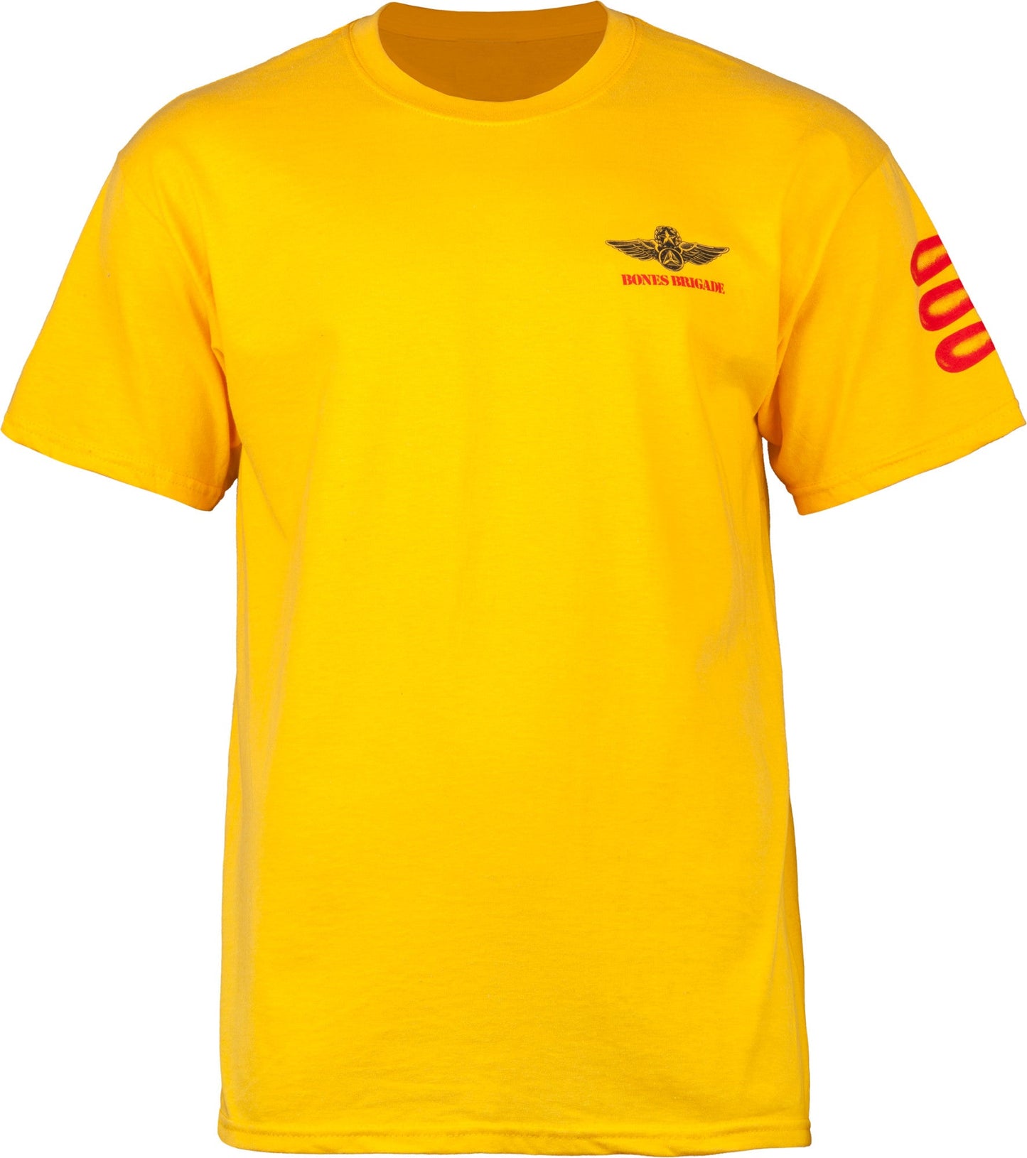 Bones Brigade Bomber T-shirt - Gold - Bow Shock Marketplace